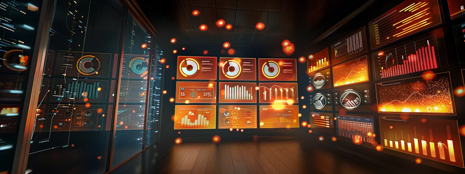 an animated video analytics dashboard displaying key performance indicators for corporate success.