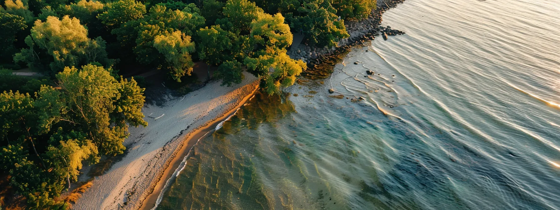 capturing a serene, secluded beach on the picturesque toronto islands.